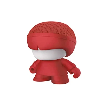 Immagine di Xoopar Mini altoparlante Bluetooth portatile realizzato con materiali resistenti Xboy Rosso illuminato a LED Suono potente 360 telecomando selfie incorporato