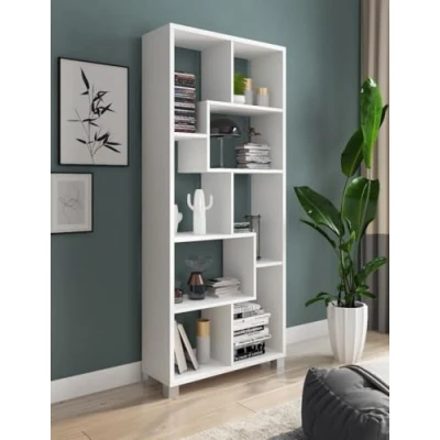 Immagine di CALITAN FURNITURE FACTORY SP Z O.O. LIBRERIA Zig Zag Bianco RUSTIKA