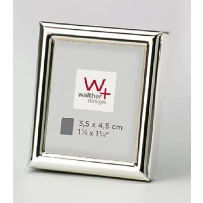 Immagine di walther design Cornice portafoto in argento, 3,5 x 4,5 cm (confezione da 3)