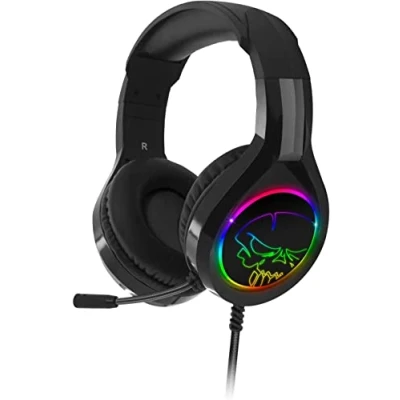 Immagine di SPIRIT OF Gamer Pro H8 Audio Cuffie Pelle simulata Microfono flessibile Retroilluminazione a LED RGB Rainbow per PC multipiattaforma PS5 / XBOX X PS4 ONE