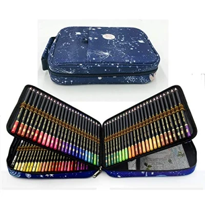 Immagine di YJYHART matite Colorate,Matite di Disegno,Set da 120 disegno e per schizzi presentate con cura in un astuccio zip raggruppare proteggere le tue colorate