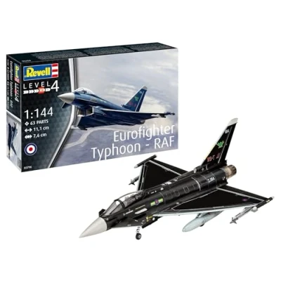 Immagine di Revell 03796 Eurofighter Typhoon RAF Modellino in plastica non costruita/non verniciata, scala 1:144
