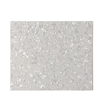 Immagine di IKN 20X17cm Battipenna per chitarra acustica Materiale foglio bianco antigraffio Supporto autoadesivo la maggior parte delle chitarre acustiche CuSTm, Perla