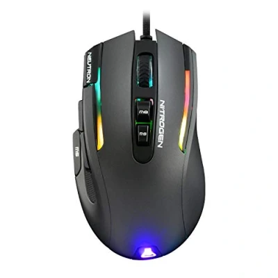 Immagine di THE G LAB Kult Nitrogen NEUTRON Mouse Gaming ad Altissima Precisione Sensori Ottici 7200 DPI, RGB, 9 Pulsanti Programmabili, Ultra Leggero, Ideale per MOBA/FPS Compatibile con PC/PS5/Xbox One