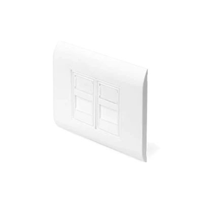 Immagine di Digitus DN 93802 Supporto per Keystone 2 scomparti Bianco