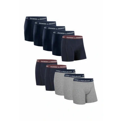 Immagine di Danish Endurance Classic 10PACK Culotte, Uomo, Taglia: Large, Mc navy bordeaux grey