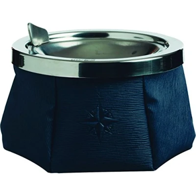 Immagine di Marine Business 30101 Posacenere antivento, colore: Blu navy con design elegante, in acciaio inox, multicolore