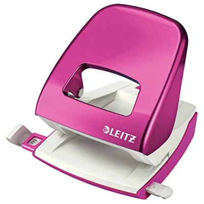 Immagine di Leitz Perforatore in Metallo NeXXt WOW, fino a 30 Fogli, Retail Box, Rosa