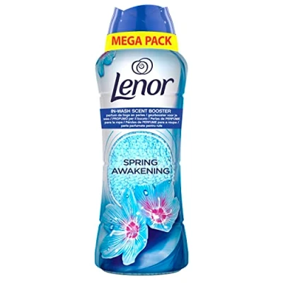 Immagine di Lenor Profumatore Bucato Perle Profumate Lavatrice, Risveglio Primaverile, 570g, Intensificatore di Profumo, Maxi Formato, 100% Plastica Riciclata