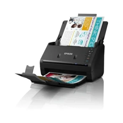 Immagine di Epson WorkForce ES 500WII, Scanner A4 WiFi Fronte/Retro ad Alta Velocità su Smartphone, Tablet, PC o Mac, Duplex Automatico e ADF, Funzioni Automatiche di Ritaglio Rimozione Pagine Bianche/Sfondi