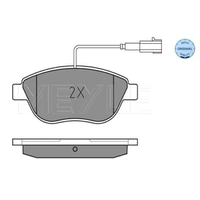 Immagine di MEYLE 025 237 0918/W Kit pastiglie freno ORIGINAL Quality Assale anteriore con sensore usura integrato lamierino anticigolío