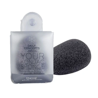 Immagine di Spugna A Base Di Radice Konjac Con Carbone Daily Concepts 1 Pezzo