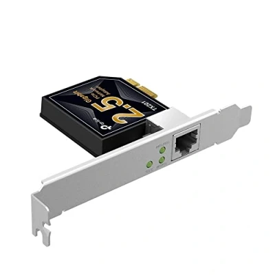Immagine di TP Link TX201 PCIe Adattatore 2,5 Gigabit, 100/1000/2500 Mbps, Scheda Di Rete E Ethernet, RJ45 Con QoS, Ideale Per Giocatori NAS/Host Server Connection, Supporta Windows 10, 11