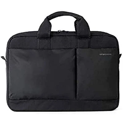 Immagine di Tucano Più 15.6&quot; Briefcase Black notebook cases (39.6 cm (15.6&quot;), Briefcase, Black, Nylon, Monotone, Shock resistant)