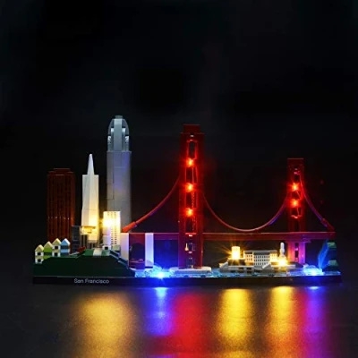 Immagine di BRIKSMAX Kit di Illuminazione a Led Per Architecture San Francisco, Compatibile con il Modello Lego 21043 Mattoncini da Costruzioni Non Include Set