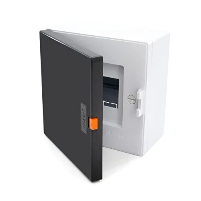 Immagine di Scatola dei fusibili, a parete, IP40, piccolo distributore, 4 moduli, 1 fila, con livella bolla
