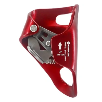 Immagine di NewDoar Rock Climbing Chest Ascender addominale per arrampicata su corda verticale (rosso)