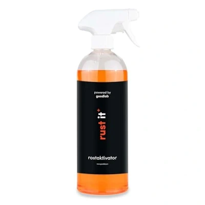 Immagine di goodlab RustIT+ Attivatore di ruggine Acceleratore per ogni tipo metalli ossidabili Applicazione rapida, semplice e sicura (750 ml)