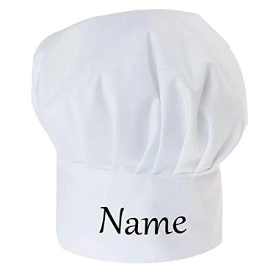 Immagine di Ferocity Cappello da Cuoco Regolabile per i Bambini con Il Tuo Nome Accessori Cucina Testo Desiderato Nomi/Testi [099]