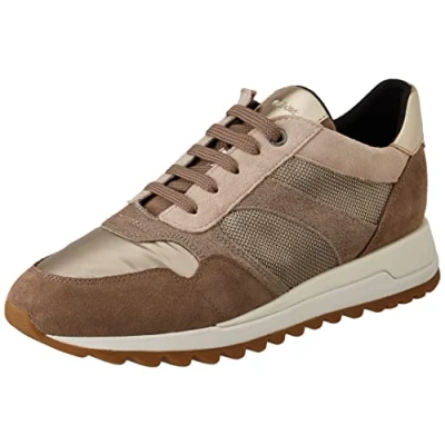 Immagine di Geox D Tabelya A, Sneakers Donna, Marrone Dk Beige Lt Taupe, 38 EU