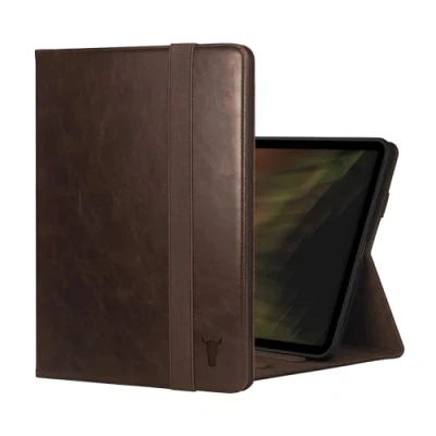 Immagine di TORRO Custodia Compatibile con iPad Pro 11&quot; 5a Gen (2024) in Pelle Premium per M4 2024 Funzione Stand, Connettività Apple Pencil e Wake/Sleep (Marrone Scuro)
