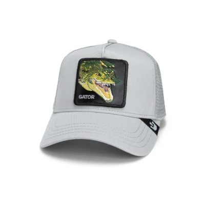 Immagine di Goorin Bros. Swamp Monster Alligatore Grigio Berretto da Camionista Regolabile