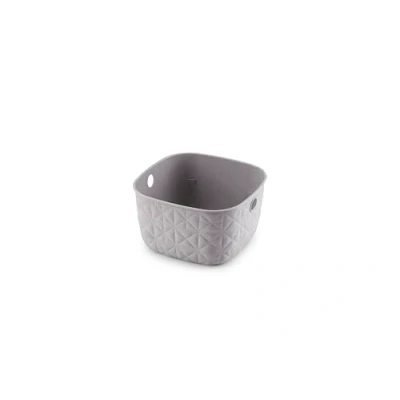 Immagine di Curver Softex Cesto portaoggetti 3L, design elegante, leggero, impilabile e pratico, 100% riciclato, 19 x 11 cm, colore: tortora