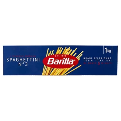 Immagine di Barilla Pasta Spaghettini N.3, Lunga di Semola Grano Duro, I Classici 1 kg