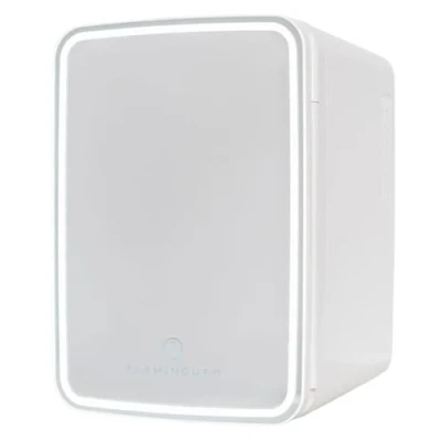 Immagine di Flamingueo Frigorifero Piccolo 10L Mini Frigo Specchio e LED, 12V/220V, da Camera, Ufficio, Raffreddamento Riscaldamento
