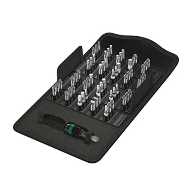 Immagine di Wera 8600/889 60 TZ Bit Safe 05057122001 Kit inserti 61 parti Taglio, Croce Phillips, Pozidriv, Brugola interna, TORX interno Torsionszone