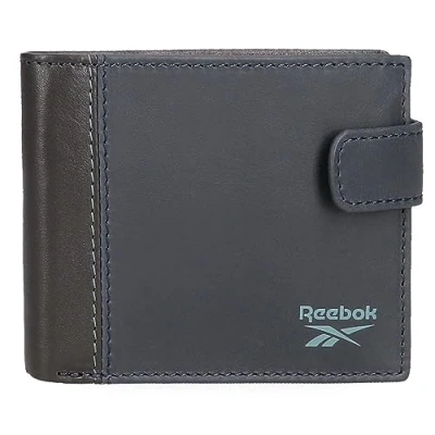 Immagine di Reebok, blu, Cartera horizontal, Portafoglio orizzontale con chiusura a clic