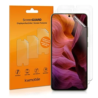 Immagine di kwmobile 3X Pellicola Salvaschermo Compatibile con Samsung Galaxy S21 Fe Film Protettivo Telefono Protezione AntiGraffio Display Smartphone