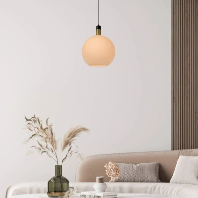 Immagine di Lucide Lampada a sospensione Julius, 1 luce, opale, Ø 40 cm