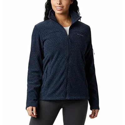 Immagine di Columbia Fast Trek Jacket, Giacca In Pile Con Cerniera Intera Donna, Dark Nocturnal Sparkler, Taglia M