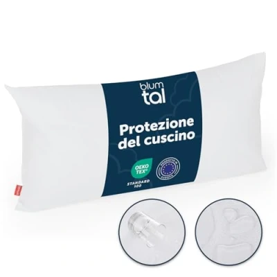 Immagine di Blumtal Copricuscino Impermeabile Federa Cuscino 40x60 Antiacaro con cerniera Anallergico certificato Oeko Tex