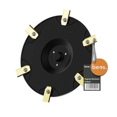 Immagine di BEOS Tuning per rasaerba Robot Premium Disco Lama 6X Lame Segway Navimow Serie H Rinforzato in Fibra di Vetro Piatto Rotante Compatibile con H500 H800 H1500 H3000