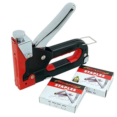 Immagine di Neilsen Tools CT1609 Pinzatrice per tappezzeria in legno, arancione e nero, confezione da 1