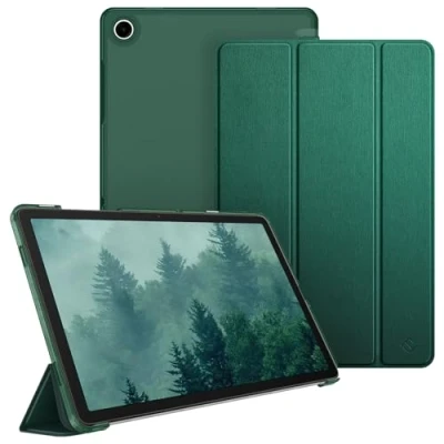 Immagine di FINTIE Custodia per Samsung Galaxy Tab A9+ 11 Pollici 2023, Sottile Leggero Case Posteriore Opaca Traslucida Cover con Auto Sveglia/Sonno A9 Plus (SM X210/X216/X218), Verde Scuro