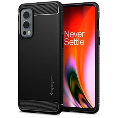 Immagine di Spigen Cover Rugged Armor Compatibile con OnePlus Nord 2 5G Nero