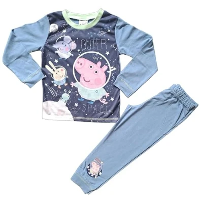 Immagine di TDP Textiles Pigiama per bambini George Pig Outer Space, età 18 24 mesi, blu