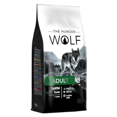 Immagine di the Hunger of Wolf Cibo secco per cani adulti di taglia mini e toy (York, Shih Tzu, Chihuahua), linea delicata ricca vitamina C a base pollo agnello 3 kg