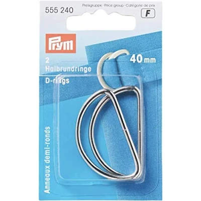 Immagine di Prym 555240 Anelli semicircolari, 40 mm, colore: Argento