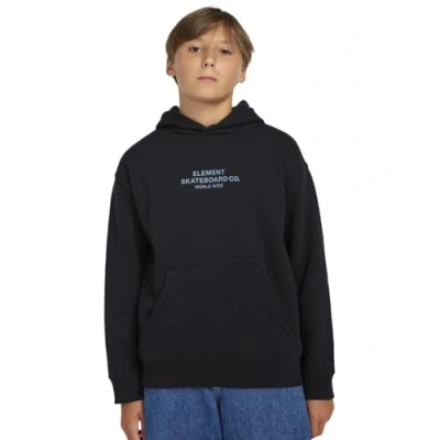 Immagine di Element Skateboard HOOD Youth Felpa con cappuccio per bambini, Taglia: 152, Flint black