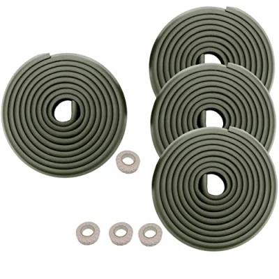 Immagine di HIMRY 20M Protezione Bordi L Forma Protezioni Antispigolo in Schiuma Sicurezza dei Vostri Bambini, Striscia Paraspigolo Spigolo, Extra Spesso Protezione, 4x5m, Nero KXD7000 Black