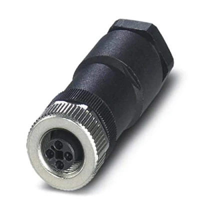 Immagine di Phoenix Contact 1404644 Connettore non confezionato per sensore o attuatore M12 Presa dritta Numero di poli: 4 1 pz.