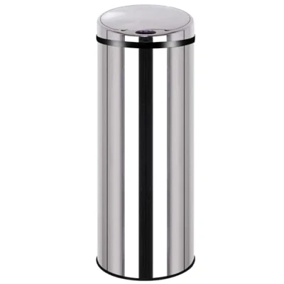 Immagine di KITCHEN MOVE Luxe Pattumiera ad apertura automatica tramite sensore, in acciaio Inox, con secchio interno 31 x 87 cm inossidabile, 50 litres