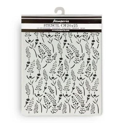 Immagine di Stamperia Spessi stencil per scrapbooking, album, card making, bullet journalling and more, modello, materiale flessibile, facile da pulire, perfetto hobby, artigianato e velenatura (lavanda)