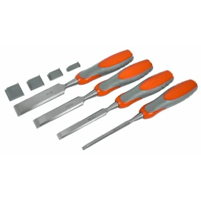 Immagine di Kit scalpello in legno con lame acciaio temprato da 6.5, 13, 19 e 25 mm di larghezza AVIT AV10010