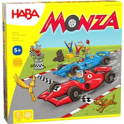 Immagine di HABA Monza Azienda Bambino Corsa su Vassoio Gioco Strategico e Tattico Auto in Legno 2 a 6 Giocatori 5 Anni Più, 302204