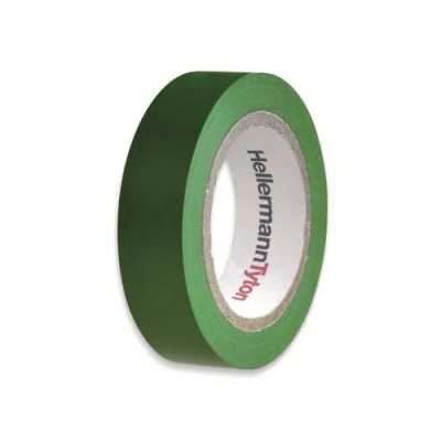 Immagine di HellermannTyton HelaTape Flex 15 710 00103 Nastro isolante Verde (L x L) 10 m mm 1 pz.